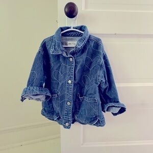 ❤️ ZARA - Kids  Denim Jacket with Heart Pattern